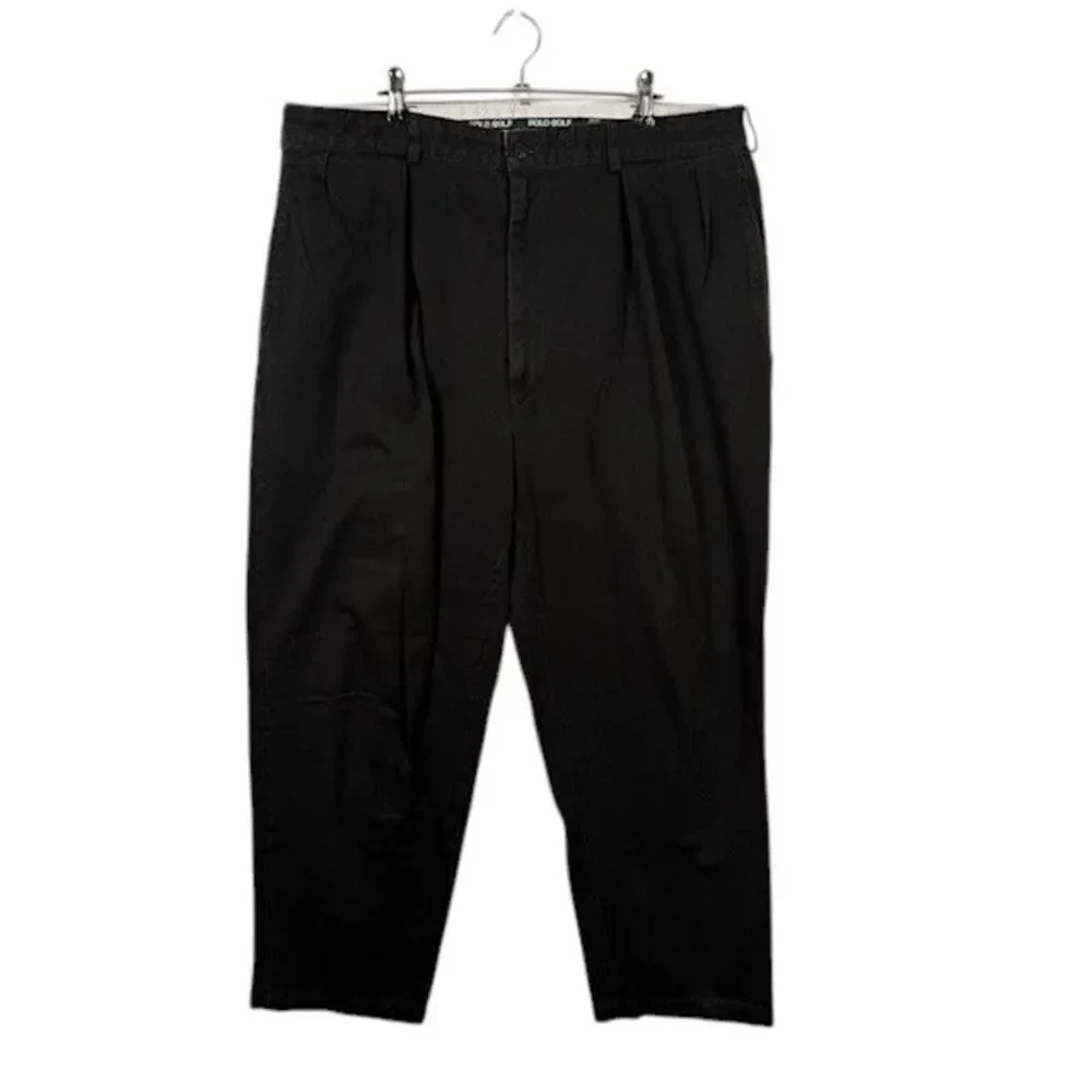 Polo Ralph Lauren Polo Golf‎ Trousers (Vintage Pleated) Black 38x31